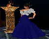 Navy/Silver Evening Gown
