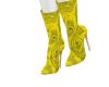 Yellow bandy boots