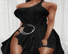 Blk Floral Goddess Dress