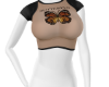 Butterfly brown crop top