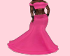 Flamingo pink gown RL