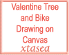 VDay Tree n Bike Drawing