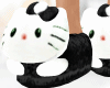 Kitty Black Slippers