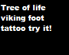 viking foot tattoo tree