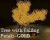 Gold with Falling Petals