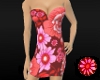 [szzs] Floral dress Red