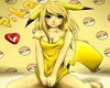 Pika Girl Sticker