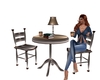 Wide Awake 2 seat table