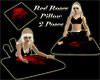 (IKY2) RED ROSES PILLOW