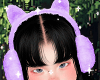 ♡ Hair Black Purple