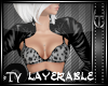 *TY Layrbl Leather Shrug