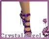 *CA Purple Bow Stilettoe