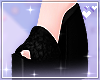 Fur heels black
