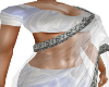 Snowy White Saree