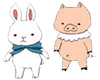 Rabbit and Pig