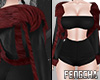 冯 Wine Fur Jacket