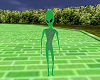 Dancing Green Alien