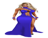 purple long gown