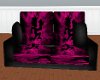 ICP pink/blk sofa