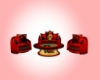 SmallRed Couch Set