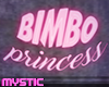 bimbo princess neon sign