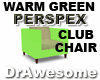 Green Perspex Club Chair