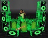 Neon Cube DJ booth