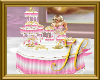 Pink/white Wedding cake