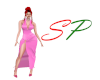 (SP) Pink Slit Dress