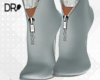 DR- Silver unzipped boot