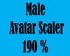 Male Avatar Scaler 190%