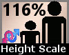 Scale Height 116% F A