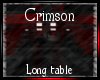 Crimson Long Table