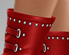 Leather Chain Red Boot