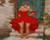 red eva dress