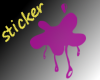 purple splash sticker