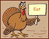 Turkey with Sign