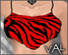Val - Club Top Zebra Red