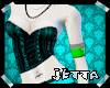 Aqua Corset Top