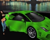 Lime Green Lambo Car