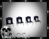 CS Blue/White Wed Chairs