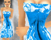 Aqua Floral Dress