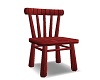Old Wooden Red Chair