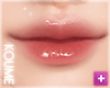 Nude Coral Glossy Lips