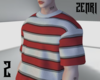 ぜ Stripe Shirt Red v2