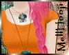 M*ORANGE WITH GREEN WING