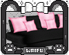 ♡ Black Pink Couch