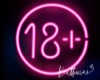 18+ Pink Neon