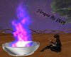 {RP} Firepit Purple fire