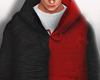 black x red hoodie